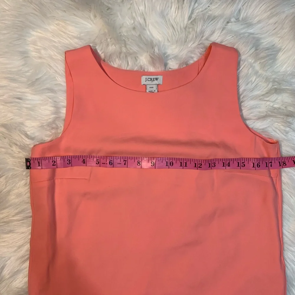 J. Crew coral blouse with back detail size XXS scalloped blouse top